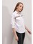 20147 Nakışlı Gömlek - Beyaz 4