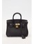 Siyah Aksesuar Detaylı Kare El Çantası 1
