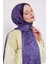 Mor Otantik Desen Hint Ipeği Şal 2