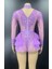 Dantel Bodysuit, Dansçı Body, Dansçı Kostüm, Mesh Ruffles Latin Dans Kostümü, Dansçı Mayosu 5