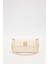 Krem Logo Detay Omuz Çantası 1