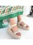 Bernishoes Luno Bej Cilt Kemerli Sandalet 4