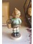 Nurantik Vintage Hummel Tarzı Sepetli Porselen Köylü Çocuk Biblosu 9 cm 2