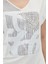 Peçli Baskılı Taş Işlemeli T-Shirt 4