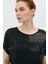 Çizgi Şifon ve Payet Garnili Baskılı T-Shirt 3