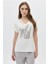 Yaka Detaylı Bsn'li Taşlı T-Shirt 1