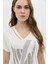 Yaka Detaylı Bsn'li Taşlı T-Shirt 2