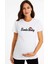Hamile Önü Baskılı Pamuklu Kumaş Tshirt 1