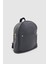 Furne Dış Bölmeli Dokulu Mini Sırt Çantası Siyah 2