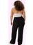 Kadın Yüksek Bel Geniş Paça Straight Pantolon Günlük Kullanım Için Rahat Dayanıklı Malzeme 3