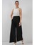 Geniş Paça Pileli Pantolon 6718 - Siyah 2