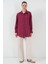 Çizgili Uzun Gömlek Tunik 5963 - Bordo 2