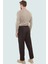 Erkek Baggy Fit Boru Paça Pantolon Düz Desen Günlük Kombinler Hafta Sonu Dayanıklı Malzeme 3