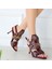 Bernishoes Lidya Bordo Rugan Topuklu Ayakkabı 4