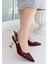Bernishoes Zalin Bordo Rugan Topuklu Ayakkabı 1