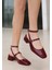 Bernishoes Karmi Bordo Rugan Topuklu Ayakkabı 3