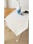 Rosehan Üçgen Uçlu Organik Ham Keten Runner 40 x 150 cm 2