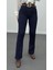 Dark Blue Extra Yüksek Bel Full Likralı Flare Jeans 1