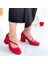 Bernishoes Kier Kırmızı Cilt Topuklu Ayakkabı 3
