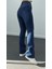 Lacivert Renk Extra Yüksek Bel Full Likralı Flare Jeans 3