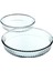 Şeffaf Cam Yuvarlak Borcam Seti – 2 Parça Çok Amaçlı (32 cm & 28 Cm) 3