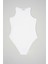Kadın Halter Yaka Çıtçıtlı Body 972 - Beyaz 4