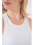 Kadın Halter Yaka Çıtçıtlı Body 972 - Beyaz 5