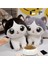 Kedi Peluş Oyuncak Anime Kawaii Kedi Oyuncak Peluş Uyku Arkadaşı Tatlı Yumoş 35CM Gri 4