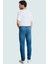 Erkek Orta Denim Kot Pantolon Essential Fit Boru Paça Günlük Kombinler Yaz Aylarının Vazgeçilmezi 3