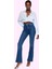 Kadın Yüksek Bel Uzun Boy Flare Jean Denim Günlük Kombinler Hafta Sonu Yaz Aylarının Vazgeçilmezi 2