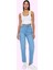 Kadın Yüksek Bel Geniş Paça Mom Jean Uzun Boy Pamuklu Günlük Kullanım Yaz Aylarının Vazgeçilmezi 1