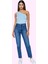 Kadın Yüksek Bel Geniş Paça Mom Jean Denim Pantolon Günlük Stil Yaz Aylarının Vazgeçilmezi 1