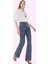 Kadın Yüksek Bel Geniş Paça Jeans Pantolon Pamuklu Günlük Kombinler Yaz Aylarının Vazgeçilmezi 2