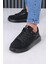 Soft Siyah Günlük Sneaker Erkek Ayakkabısı Ortopedik Tabanlı M801 3