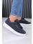 Soft Lacivert Günlük Sneaker Erkek Ayakkabısı Ortopedik Tabanlı M801 2