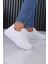 Beyaz Günlük Sneaker Erkek Ayakkabısı Ortopedik Tabanlı M801 2