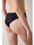 Siyah Fit Fitilli Lazer Kesim İz Yapmayan Normal Bel Brazilian Külot 2