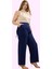 Kadın Geniş Paça Pantolon Polyester Dokuma Kumaş Iş Hayatının Şıklığı Yaz Aylarının Vazgeçilmezi 2