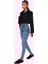 Kadın Skinny Jean Yüksek Bel Incelten Etki Stretch Dokuma Günlük Yaz Aylarının Vazgeçilmezi 2