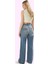 Kadın Pamuklu Denim Wide Leg Jean Pantolon Günlük ve Rahat Kullanım Yaz Aylarının Vazgeçilmezi 3