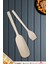 Doğal Şimşir Ağacı Ahşap Tahta Kaşık Spatula Seti Ağaç Kaşık (2li Set) 1