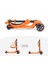 Lisanslı L5 2in1 Katlanabilir Oturaklı Işıklı 3 Tekerlekli Çocuk Scooter Turuncu 3