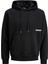 Erkek Minimal Logo Baskili Kapüsonlu Sweatshirt - Union 1