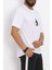Gıronda Ön Arka Baskılı Erkek Tişört Beyaz - 20031.1567. 4