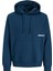 Erkek Minimal Logo Baskili Kapüsonlu Sweatshirt - Union 1