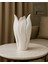 Bast Tasarım Nivora – 3D Yazıcı Üretimi Lale Formlu Beyaz Vazo (20 Cm, Modern Masa, Salon ve Ofis Dekorasyonu Için Zarif ve Estetik Dekoratif Aksesuar) 1