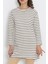 Çizgili Tunik Ekru - 11313.1567. Beden 2xl 2