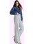 Kadın Denim Yüksek Bel Wide Leg Pantolon Pamuk Günlük ve Iş Hayatı Yaz Aylarının Vazgeçilmezi 1