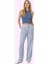 Kadın Casual Wide Leg Pantolon Dokuma Kumaş Yüksek Bel Çift Cepli Günlük Dayanıklı Malzeme 2