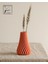 Bast Tasarım Luniva – 3D Yazıcı Üretimi Spiral Tasarımlı Turuncu Vazo (15 Cm, Modern Masa, Salon ve Ofis Dekorasyonu Için 1